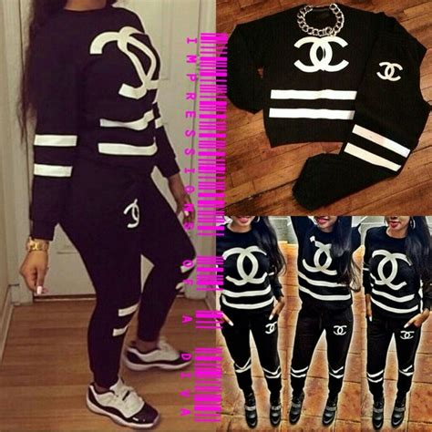 chanel jogging suit.